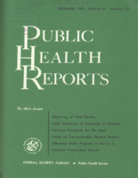 Public Health Reports  v 67 no 12  cover