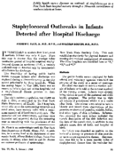 Staphylococcal outbreaks in infants detected after hospital discharge