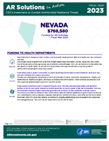 CDCs Investments to Combat Antibiotic Resistance Threats Nevada Fiscal Year 2023