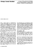 Oswego County revisited