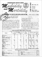 Morbidity and Mortality Weekly Report Vol 14 No 42 week ending October 23 1965