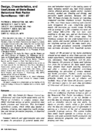 Design characteristics and usefulness of statebased behavioral risk factor surveillance 198187