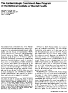 The Epidemiologic Catchment Area Program Of The National Institute Of Mental Health
