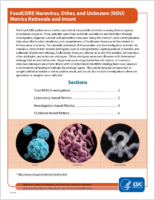 FoodCORE Norovirus Other and Unknown NOU Metrics Rationale and Intent