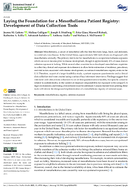 Laying the Foundation for a Mesothelioma Patient Registry Development of Data Collection Tools