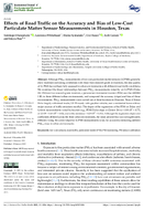 Effects of road traffic on the accuracy and bias of lowcost particulate matter sensor measurements in Houston Texas