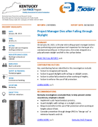 Project Manager Dies after Falling through Skylight
