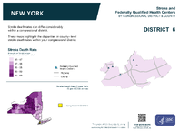 NY Congressional District 06 Stroke and Federally Qualified Health Centers Map 118th Congress