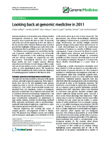 Looking back at genomic medicine in 2011