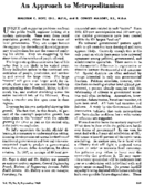 An approach to metropolitanism