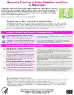 Maternity Practices in Infant Nutrition and Care mPINC in Mississippi 2010