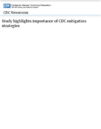 Study highlights importance of CDC mitigation strategies  media statement  embargoed until Friday July 31 2020 1 pm ET