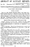 Absract of sanitary reports  v 7 no 6 February 5 1892