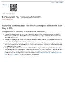 Forecasts of flu hospital admissions