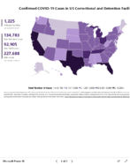 Confirmed COVID19 cases in US correctional and detention facilities by state Sep 19 2020