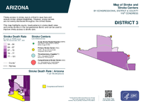 AZ Congressional District 03 Stroke and Stroke Centers Map 119th Congress