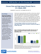 Chronic Pain and Highimpact Chronic Pain in US Adults 2023