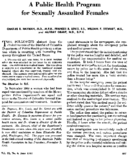 A Public Health Program For Sexually Assaulted Females