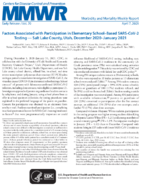 Factors Associated with Participation in Elementary Schoolbased SARSCoV2 Testing  Salt Lake County Utah December 2020January 2021