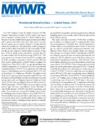 Provisional Mortality Data  US 2021