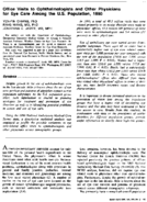 Office visits to ophthalmologists and other physicians for eye care among the US population 1990