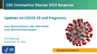 Updates on COVID19 and pregnancy