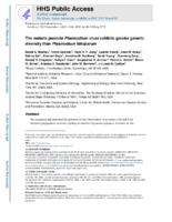 The malaria parasite Plasmodium vivax exhibits greater genetic diversity than Plasmodium falciparum