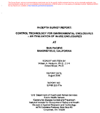 InDepth Survey Report Control Technology for Environmental Enclosures  an Evaluation of InUse Enclosures at Sun Pacific Bakersfield California