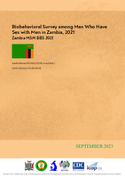 Biobehavioral Survey among Men Who Have Sex with Men in Zambia 2021 Zambia MSM BBS 2021
