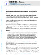 Development of a maturity assessment tool to evaluate and strengthen National Immunization Technical Advisory Groups NITAGs