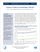 Increase in suicide in the United States 19992014