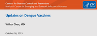 Updates on Dengue Vaccines