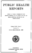 Public Health Reports  v XXIV part II nos 2753 JulyDecember 1909  index