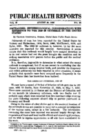 Weekly Reports for AUGUST 29 1930