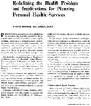 Redefining The Health Problem And Implications For Planning Personal Health Services