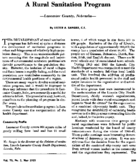 A rural sanitation program