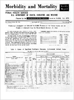 Morbidity and Mortality Weekly Report Vol 8 No 41 for Release October 23 1959