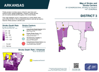 AR Congressional District 03 Stroke and Stroke Centers Map 119th Congress