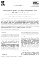 Development and Operation of an Improved Turntable Dust Feeder