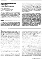 Using seroprevalence data in managing public health programs