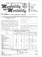 Morbidity and Mortality Weekly Report Vol 17 No 8 week ending February 24 1968