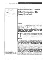 Blood pressure in 13 American Indian communities the Strong Heart Study