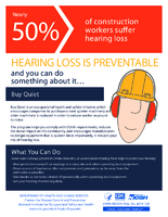 Buy Quiet Hearing Loss is Preventable poster