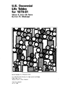 US decennial life tables for 197981 volume II number 25 Mississippi