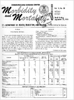 Morbidity and Mortality Weekly Report Vol 14 No 38 week ending September 25 1965