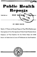 Public Health Reports  v 55 no 21  cover
