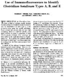 Use Of Immunofluorescence To Identify Clostridium Botulinum Types A B And E