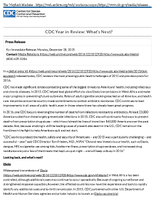 CDC Year in Review  Whats Next