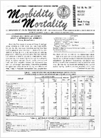 Morbidity and Mortality Weekly Report Vol 18 No 23 week ending June 7 1969
