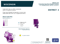 WI Congressional District 04 Stroke and Federally Qualified Health Centers Map 118th Congress